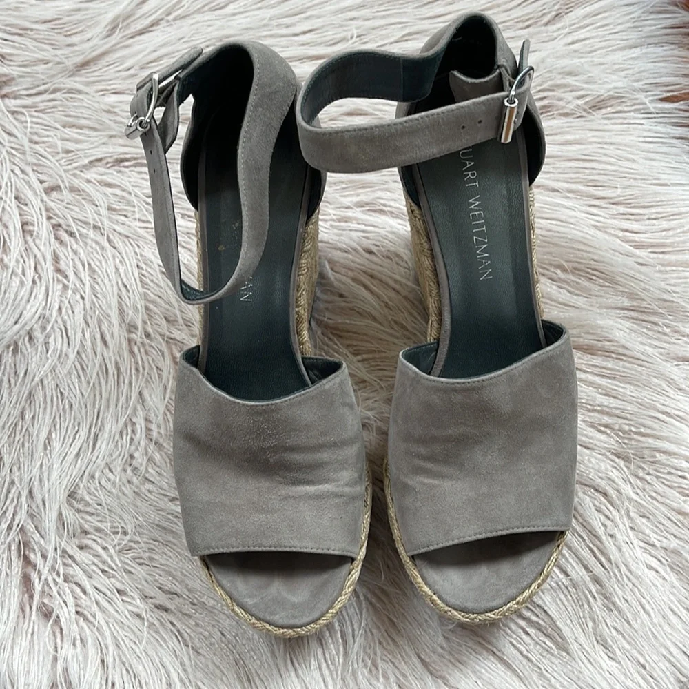 ⬇️ Stuart Weitzman 'Soho Gal' Espadrille Platform Sz 9.5
